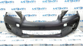 Bare front bumper Lexus CT200h 11-13 prerest, graphite, cracks, worn, scratches, broken fasteners