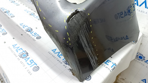Bare front bumper Lexus CT200h 11-13 prerest, graphite, cracks, worn, scratches, broken fasteners