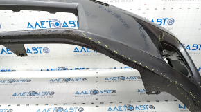 Bare front bumper Lexus CT200h 11-13 prerest, graphite, cracks, worn, scratches, broken fasteners