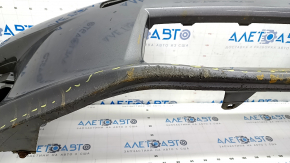 Bare front bumper Lexus CT200h 11-13 prerest, graphite, cracks, worn, scratches, broken fasteners