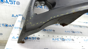 Bare front bumper Lexus CT200h 11-13 prerest, graphite, cracks, worn, scratches, broken fasteners