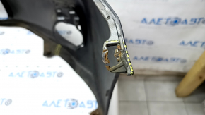Bare front bumper Lexus CT200h 11-13 prerest, graphite, cracks, worn, scratches, broken fasteners