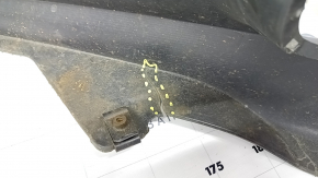 Bare front bumper Lexus CT200h 11-13 prerest, graphite, cracks, worn, scratches, broken fasteners