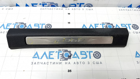 Door sill trim front right Ford Edge 15- black with backlight, scratches, corrosion, dent