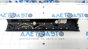 Door sill trim front right Ford Edge 15- black with backlight, scratches, corrosion, dent