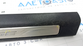 Door sill trim front right Ford Edge 15- black with backlight, scratches, corrosion, dent