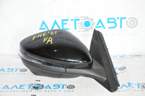 Side mirror right Ford Mustang Mach-E 21-23 16pins, black, turn signal, heating, backlight, auto folding, camera, BSM