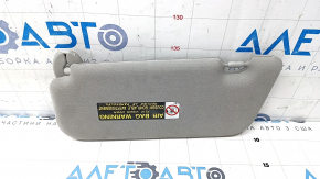 Right visor Lexus CT200h 11-17 gray, without hook, for dry cleaning, scratches on the plug