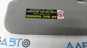 Right visor Lexus CT200h 11-17 gray, without hook, for dry cleaning, scratches on the plug