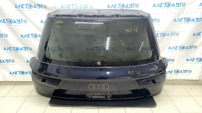 Bare tailgate with glass Audi Q7 16-19 aluminum, blue LC5M