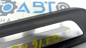 Door sill trim rear left outer Audi Q7 16- black with chrome, bumpers