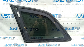 Window blind glass rear right Audi Q7 16- tinted, with chrome molding