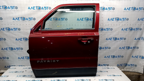Door assembly front left Jeep Patriot 11-17 red PRP, dent