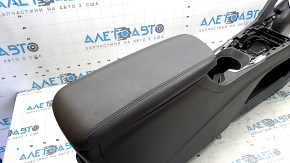Console center armrest and cup holders Chevrolet Bolt EUV 22-23 leather black