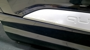 Door assembly rear right Audi Q7 16- aluminum, blue LC5M, scratches on the trim