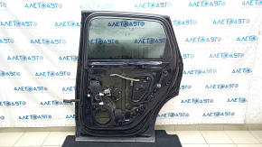Door assembly rear right Audi Q7 16- aluminum, blue LC5M, scratches on the trim