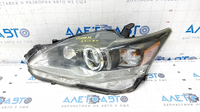 Headlight front left bare Lexus CT200h 11-17 broken fasteners, sand, needs polishing