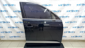 Door assembly front right Audi Q7 16-19 aluminum, blue LC5M, butt
