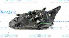 Headlight front right bare Lexus CT200h 11-17 broken fasteners, cobweb, dents on the body, scratches, sand, needs polishing