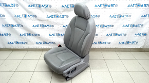 Driver's seat Audi Q7 16- gray leather, with airbag, heating, blowing, electric, dented leather