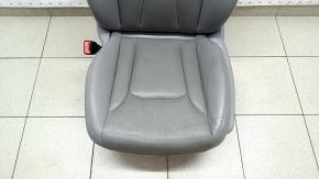 Driver's seat Audi Q7 16- gray leather, with airbag, heating, blowing, electric, dented leather