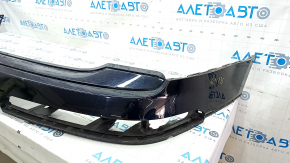 Rear bumper bare upper part Audi Q7 16- blue, broken mount, dented