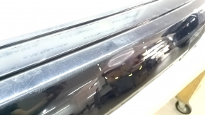 Rear bumper bare upper part Audi Q7 16- blue, broken mount, dented