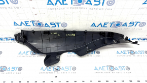 Rear pillar trim lower left Lexus CT200h 11-17 black, scratches, dented mount
