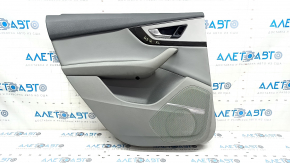 Door trim card rear left Audi Q7 16-19 leather gray BOSE, butts