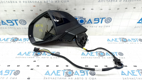 Side mirror left Audi Q7 16-19 15 pins, heated, auto folding, turn signal, auto dimming, BSM, blue