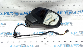 Side mirror right Audi Q7 16-19 15 pins, heated, auto-dimming, auto-folding, turn signal, BSM, blue