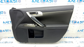 Door trim card front right Lexus CT200h 11-17 black leather, cracks in the handle