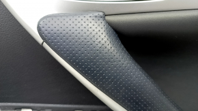 Door trim card front right Lexus CT200h 11-17 black leather, cracks in the handle