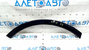 Rear right wing arch trim Audi Q7 16-19 on the body, broken fasteners, bump