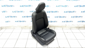 Passenger seat Lexus CT200h 11-17 without airbag, mechanical, heated, black leather, dry-cleanable