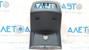 Rear center console trim Ford Fusion mk5 17-20 black, with backlight, under air ducts, scratches