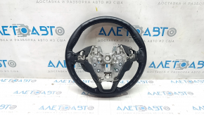 Naked steering wheel Ford Fusion mk5 13-20 leather black scuffs