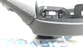 Bare steering wheel Audi Q7 16-19 grey leather, bumps, scratches, crack