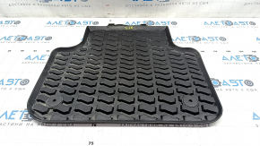 Rear left interior mat (2nd row) Audi Q7 16- rubber, black