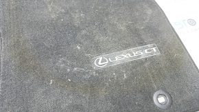 Set of mats Lexus CT200h 11-17 black cloth, dry cleanable