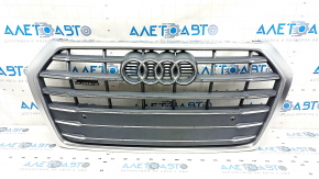 Radiator grill Audi Q5 80A 18-20 complete, with emblems, chrome, for parking sensors, sand