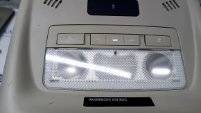 Front ceiling light Chevrolet Volt 11-15 light gray, type 2 scratches, broken fastening