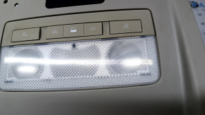 Front ceiling light Chevrolet Volt 11-15 light gray, type 3 scratches, broken fastener