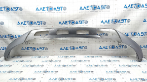 Front bumper lip Audi Q5 80A 18-20 silver, scratch, sand