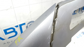 Front bumper lip Audi Q5 80A 18-20 silver, scratch, sand