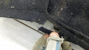 Floor covering Lexus CT200h 11-17 black, torn fastener, needs dry cleaning