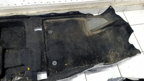 Floor covering Lexus CT200h 11-17 black, torn fastener, needs dry cleaning