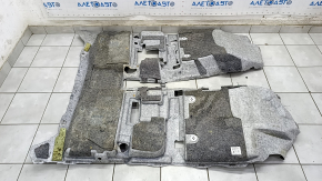 Floor covering Lexus CT200h 11-17 black, torn fastener, needs dry cleaning