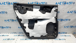 Door trim card rear right Dodge Journey 11- plastic black, armrest leather, insert leather, upper trim leather, black stitching