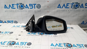 Right side mirror BMW 3 F30 4d 13-18 usa 5 pins, matt mount, turn signal, white